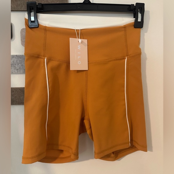 NWT WILO the Label Bike Shorts, Marigold - Picture 2 of 7